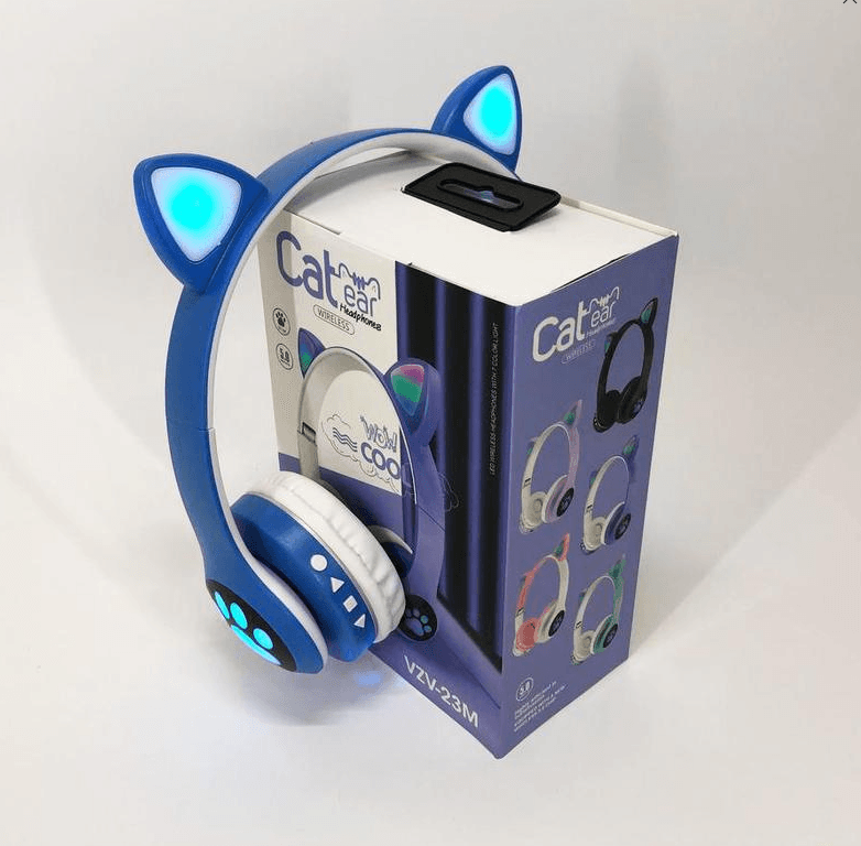 Бездротові навушники Cat Ear RGB VIV-23M (Синій)