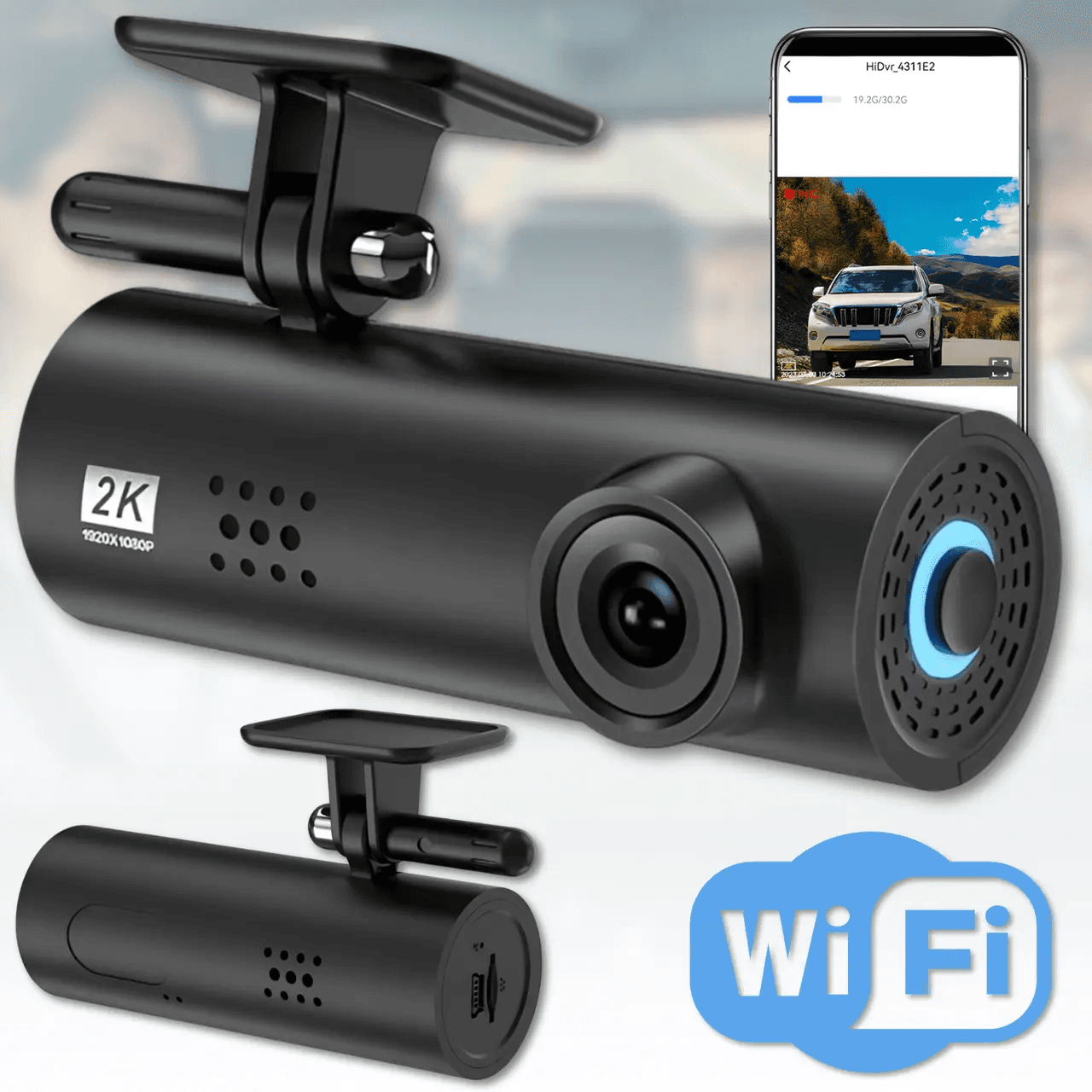 Автомобільний відеореєстратор F9 PRO WI-FI — Відеореєстратор з нічною зйомкою, широким кутом огляду