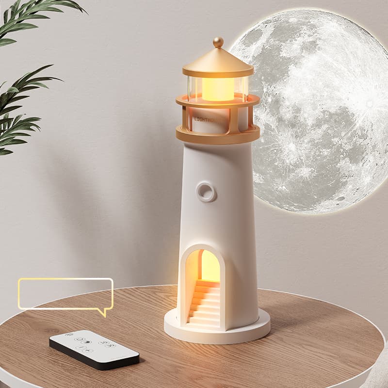 Нічний маяк з проекцією місяця LightHouse проєктор місяця з акумулятором