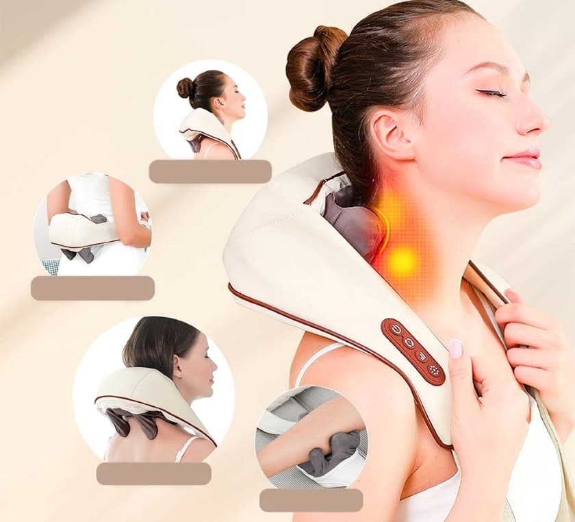 Роликовий масажер для шиї та спини, USB, MASSAGER XL-653 — Електричний масажер